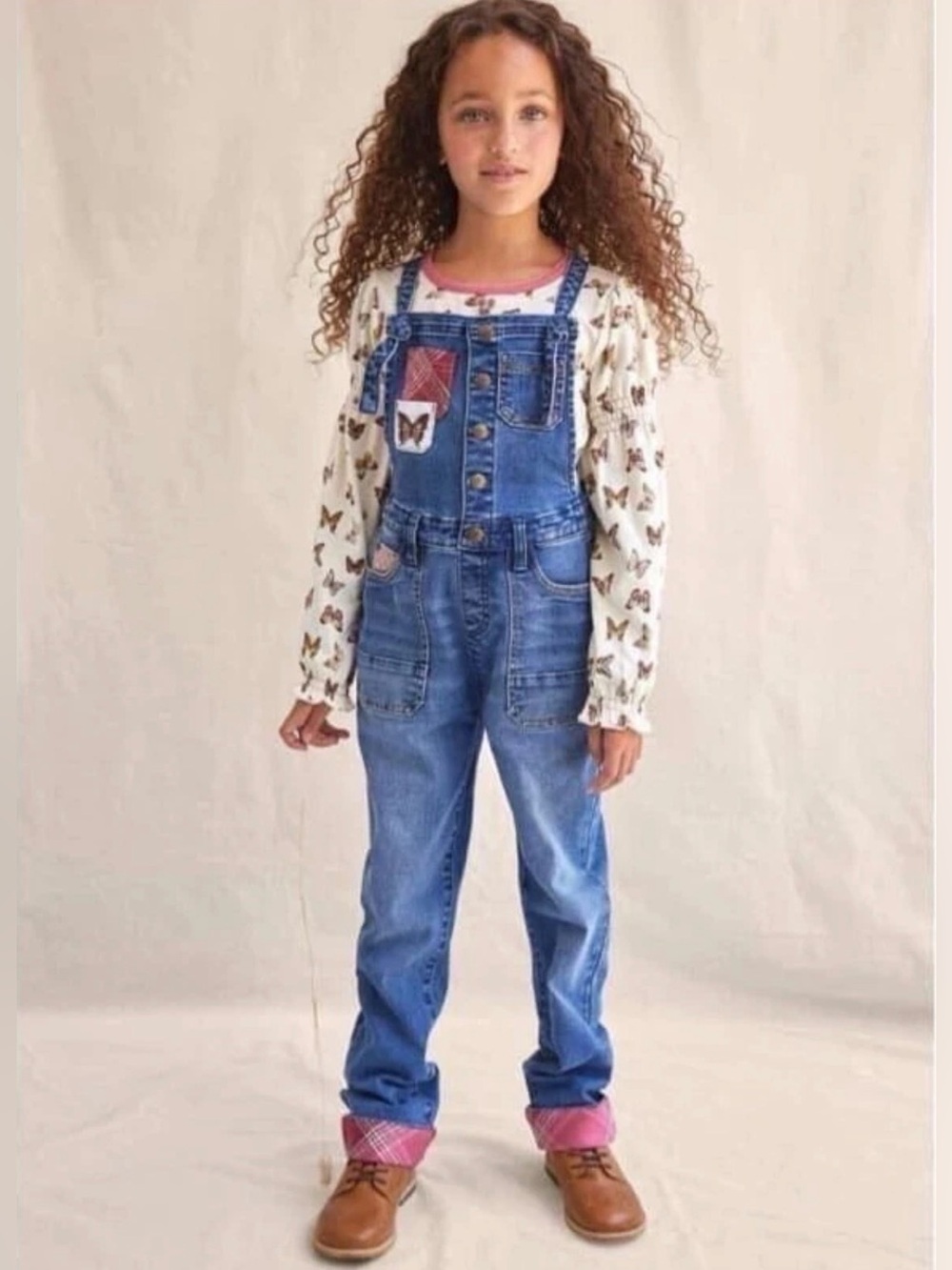 NWT MATILDA JANE Heart to Heart Harvest Straight Fit Stretch Denim Overalls